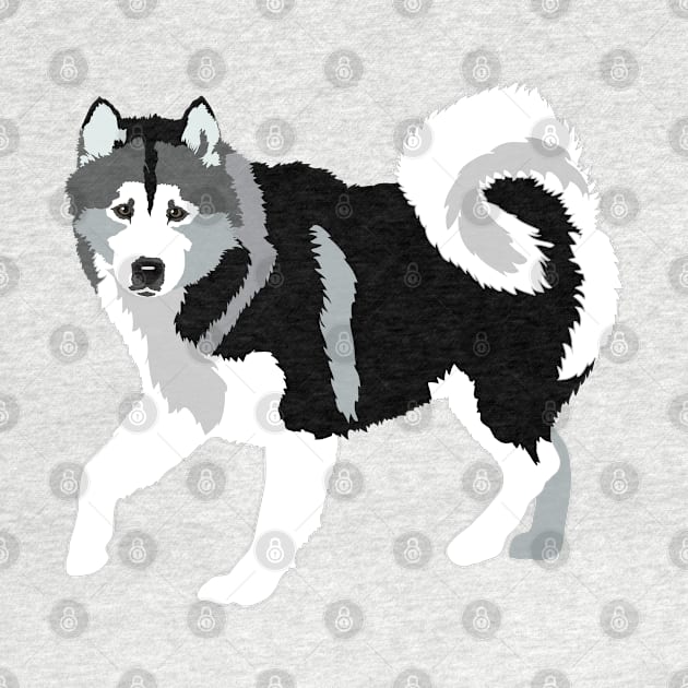 Alaskan Malamute Husky Dog by HotPinkStudio.Me